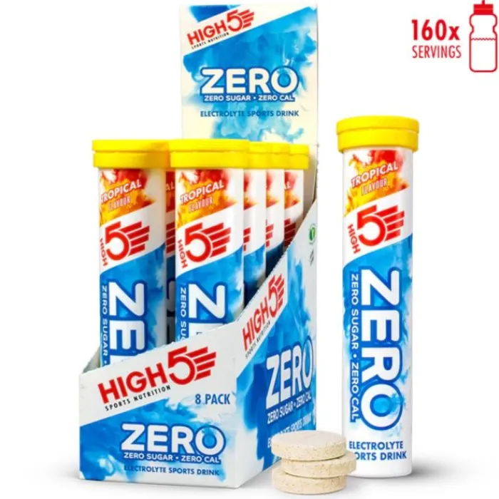 High5 Nutrition Sportive^Zero Tropical - Box 8x20 Tabs Blanc