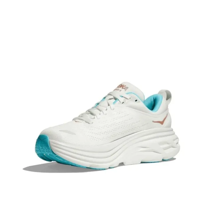 Hoka Chaussures Running Neutre|Chaussures Running Entrainement^Bondi 8 Blanc