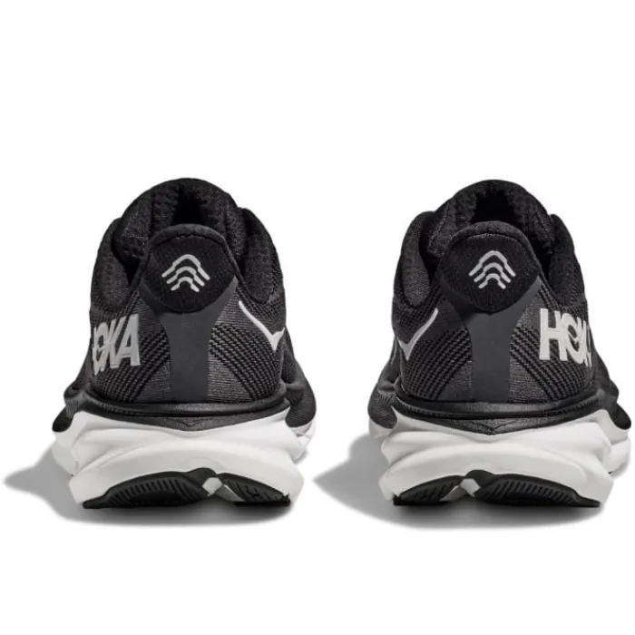 Hoka Chaussures Running Pied Large|Chaussures Running Neutre^Clifton 9 Wide Noir