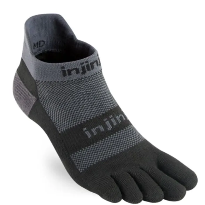 Injinji Chaussettes|Chaussettes Running^Performance Run Mid Weight No-Show Gris
