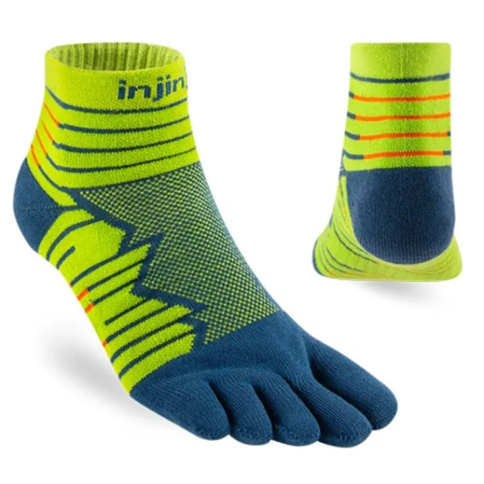 Injinji Chaussettes|Chaussettes Running^Run Technical Mini Crew Vert