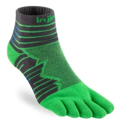 Injinji Chaussettes|Chaussettes Running^Run Technical Mini Crew Vert