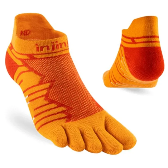 Injinji Chaussettes|Chaussettes Running^Ultra Run Mid Weight No-show Orange
