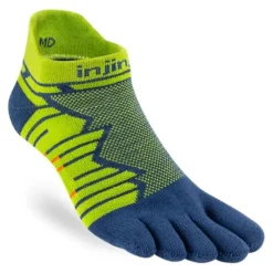 Injinji Chaussettes|Chaussettes Running^Ultra Run Mid Weight No-show Vert