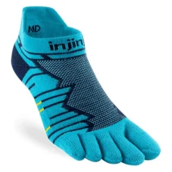 Injinji Chaussettes|Chaussettes Running^Ultra Run Mid Weight No-show Bleu