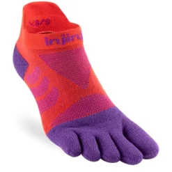 Injinji Chaussettes|Chaussettes Running^Ultra Run No-show Rouge