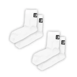 Lipati Chaussettes|Chaussettes Running^Mid 2-Pack Sock Blanc
