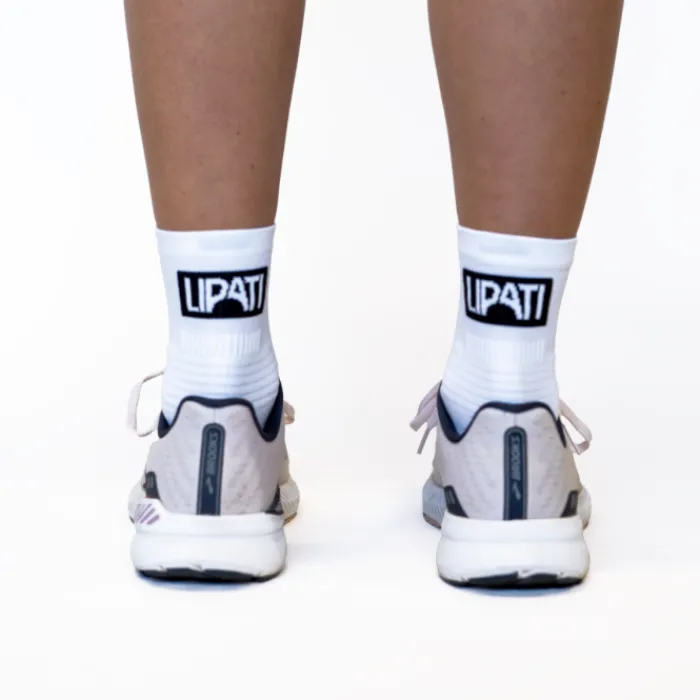 Lipati Chaussettes|Chaussettes Running^Mid 2-Pack Sock Blanc