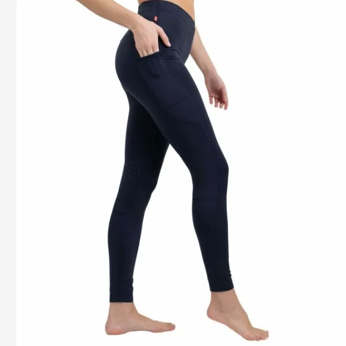 Lipati Collant Et Pantalon Running^Nimbo PM Tights Blue Bleu
