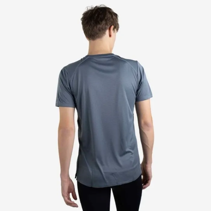 Lipati T-shirt Et Manches Longues Running^Strato AL Tee Regular Fit Bleu