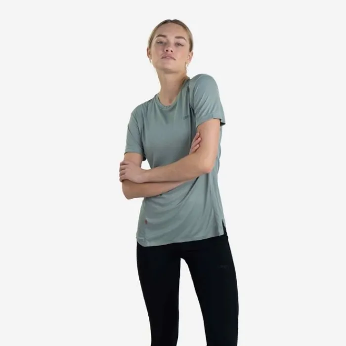Lipati T-shirt Et Manches Longues Running^Strato AL Tee Regular Fit Vert