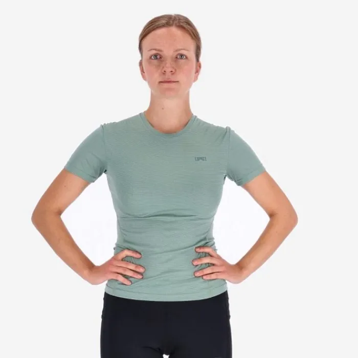 Lipati T-shirt Et Manches Longues Running^Strato AL Tee Slim Fit Vert
