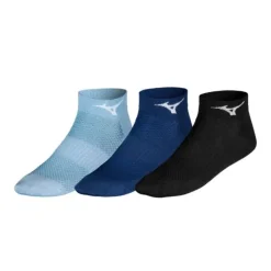Mizuno Chaussettes|Chaussettes Running^Training Mid Sock - 3 Pack Bleu