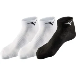 Mizuno Chaussettes|Chaussettes Running^Training Mid Sock - 3 Pack Blanc