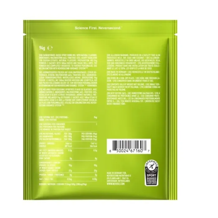 NeverSecond Nutrition Sportive^C90 High-Carb Mix Citrus - 8 Servings Noir
