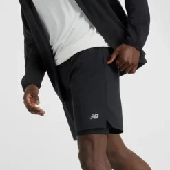 New Balance Short Running^AC Lined Short 7" Noir