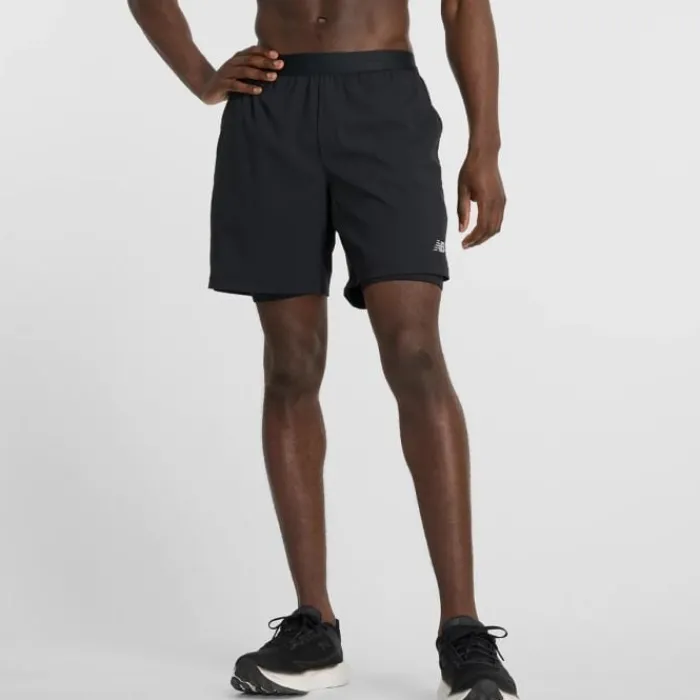 New Balance Short Running^AC Lined Short 7" Noir