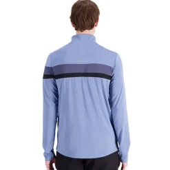 New Balance T-shirt Et Manches Longues Running^Accelerate Half Zip Bleu