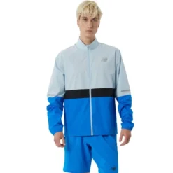 New Balance Veste Running^Accelerate Jacket Bleu
