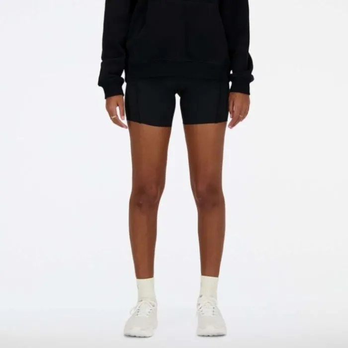 New Balance Short Running^Athletics 6 Inch Fitted High Rise Pkt Short Noir