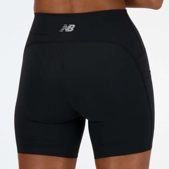 New Balance Short Running^Athletics 6 Inch Fitted High Rise Pkt Short Noir