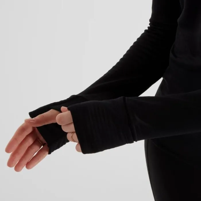 New Balance T-shirt Et Manches Longues Running^Athletics Heat Grid Half Zip Noir