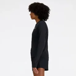 New Balance T-shirt Et Manches Longues Running^Athletics Long Sleeve Noir