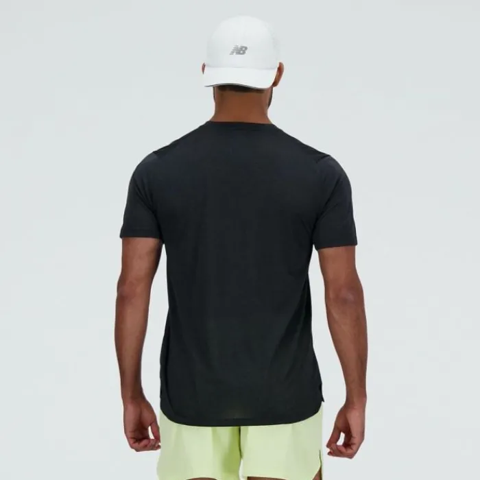 New Balance T-shirt Et Manches Longues Running^Athletics Run T-shirt Noir