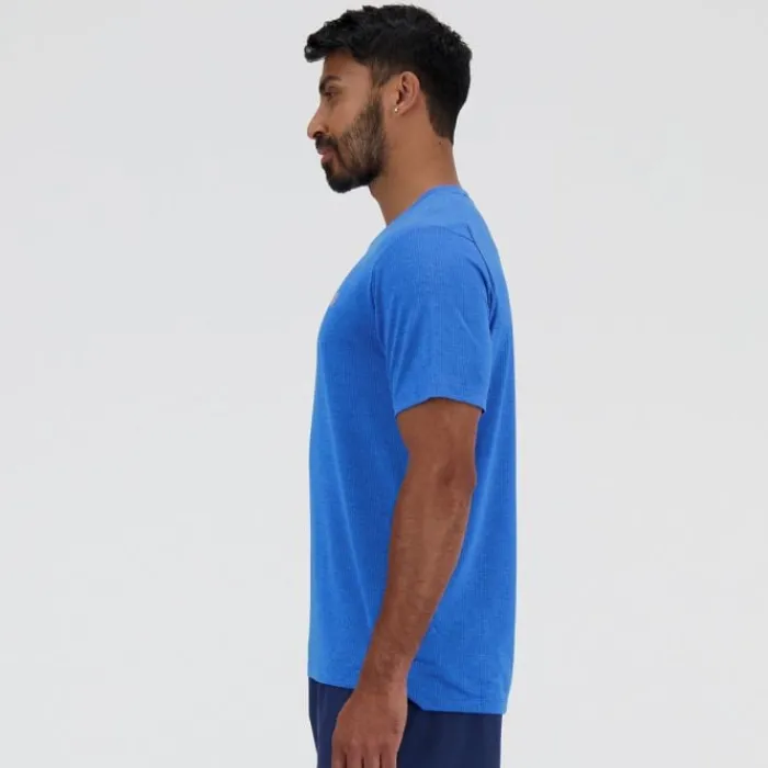 New Balance T-shirt Et Manches Longues Running^Athletics T-Shirt Bleu