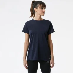 New Balance T-shirt Et Manches Longues Running^Core Run Short Sleeve Noir