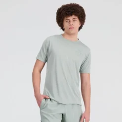 New Balance T-shirt Et Manches Longues Running^Graphic Impact Run Singlet Vert