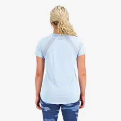 New Balance T-shirt Et Manches Longues Running^Impact Run Short Sleeve Bleu