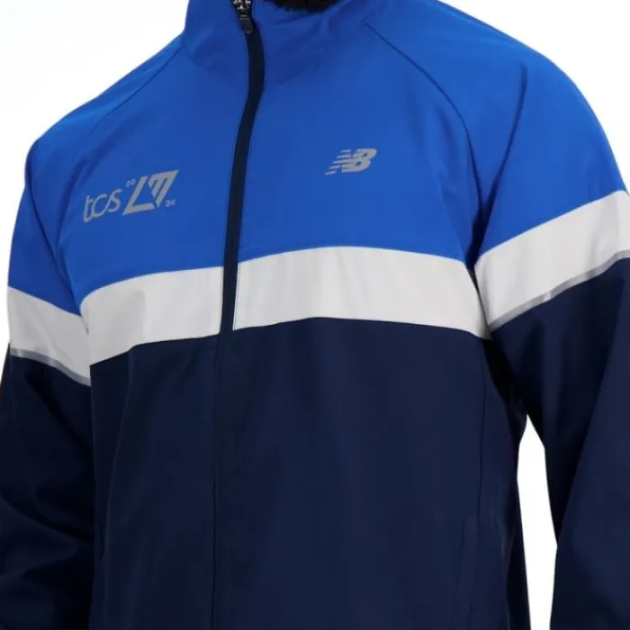 New Balance Veste Running^London Marathon Jacket Bleu