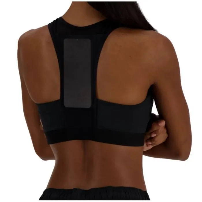 New Balance Brassière De Sport^NB Sleek Medium Support Pocket Sports Bra Noir