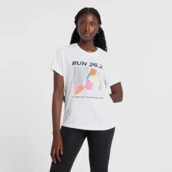 New Balance T-shirt Et Manches Longues Running^NYC Marathon Grafic T-shirt Blanc