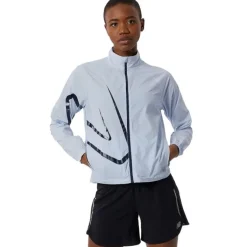 New Balance Veste Running^Printed Impact Run Light Pack Jacket Bleu
