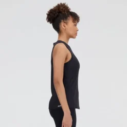 New Balance T-shirt Et Manches Longues Running^Q Speed Jacquard Tank Noir
