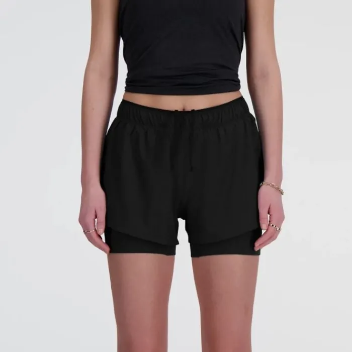 New Balance Short Running^RC Seamless 2 In 1 Short 3 Inch Noir