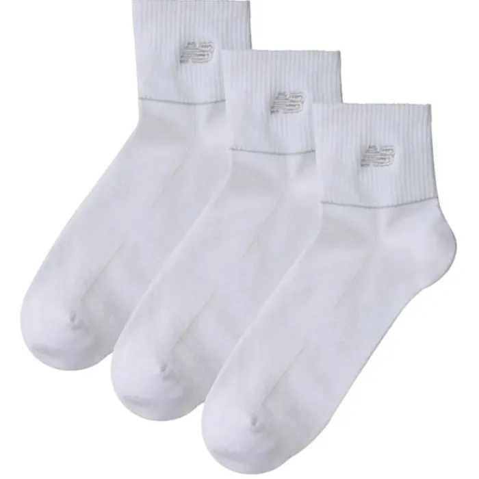 New Balance Chaussettes|Chaussettes Running^Running Repreve Ankle Socks - 3 Pack Blanc