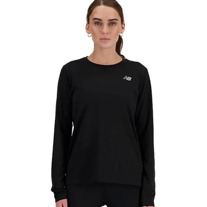 New Balance T-shirt Et Manches Longues Running^Sport Essentials Long Sleeve Noir