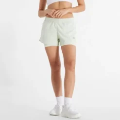 New Balance Short Running^Sport Essentials 2-in-1 Shorts 3" Vert