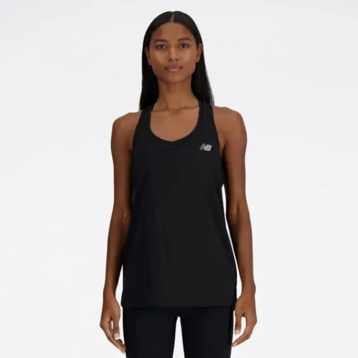 New Balance T-shirt Et Manches Longues Running^Sport Essentials Tank Noir