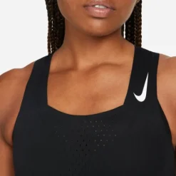Nike Sous Vetement Sport|T-shirt Et Manches Longues Running^Dri Fit Advanced Aeroswift Crop Top Noir