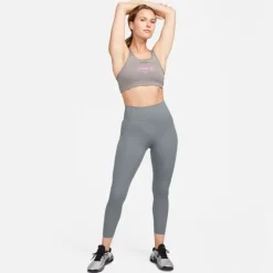 Nike Brassière De Sport^Dri Fit Swoosh Medium Support Bra Gris