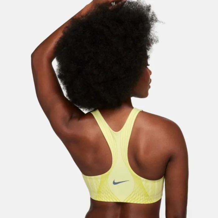 Nike Brassière De Sport^Dri Fit Swoosh Medium Support Bra Jaune