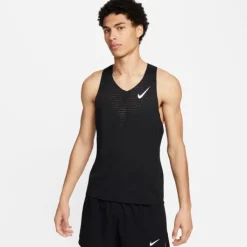 Nike T-shirt Et Manches Longues Running^Dri-FIT Advanced Aeroswift Singlet Noir