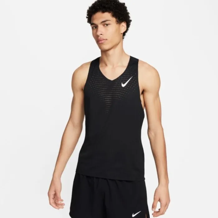 Nike T-shirt Et Manches Longues Running^Dri-FIT Advanced Aeroswift Singlet Noir