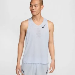 Nike T-shirt Et Manches Longues Running^Dri-FIT Advanced Aeroswift Singlet Bleu