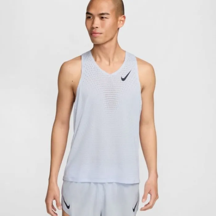 Nike T-shirt Et Manches Longues Running^Dri-FIT Advanced Aeroswift Singlet Bleu