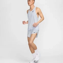 Nike T-shirt Et Manches Longues Running^Dri-FIT Advanced Aeroswift Singlet Bleu